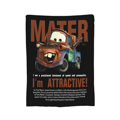 Mater Lightning McQueen Cars Blankets Flannel Spring Autumn  Multi-function Soft Throw Blanket for Home Travel Bedspread