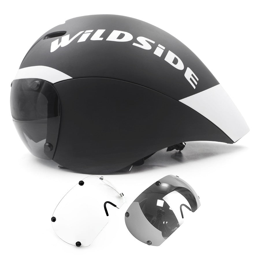 TT Óculos de Lente de Capacete de Ciclismo Capacete de Bicicleta de Estrada Aero Triathlon Tri Capacete de Ciclismo de Corrida de Contrarrelógio Masculino Acessórios de Casco Ciclismo