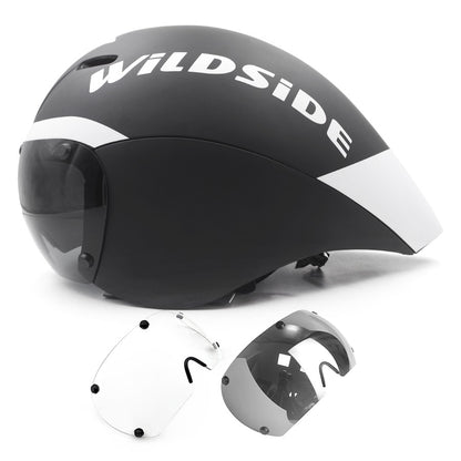 TT Óculos de Lente de Capacete de Ciclismo Capacete de Bicicleta de Estrada Aero Triathlon Tri Capacete de Ciclismo de Corrida de Contrarrelógio Masculino Acessórios de Casco Ciclismo