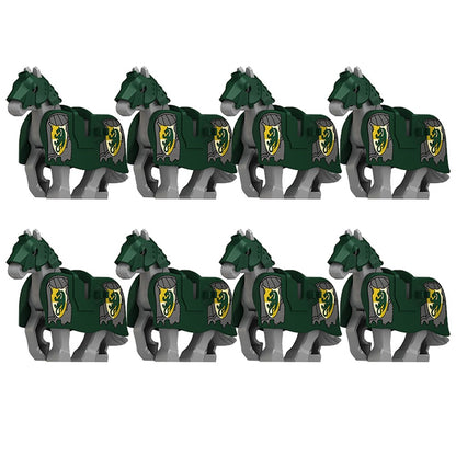 Blocos de Montar Zoológico Medieval Acessórios de Personagens Montarias Animais Cervos Elefantes Camelos Lobos Cavalos de Guerra Tijolos Brinquedos Presentes K080