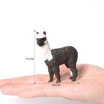 Realistic Farm World Alpaca Animal Model Figures Llama Toy Figurine Zoo Education Collection Home Decor Playset Kids Gifts