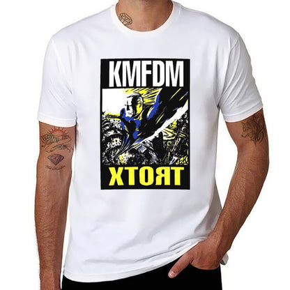 man t man graphic KMFDM shirt t plain logo T-Shirt t shirt designer shirts T-Shirt