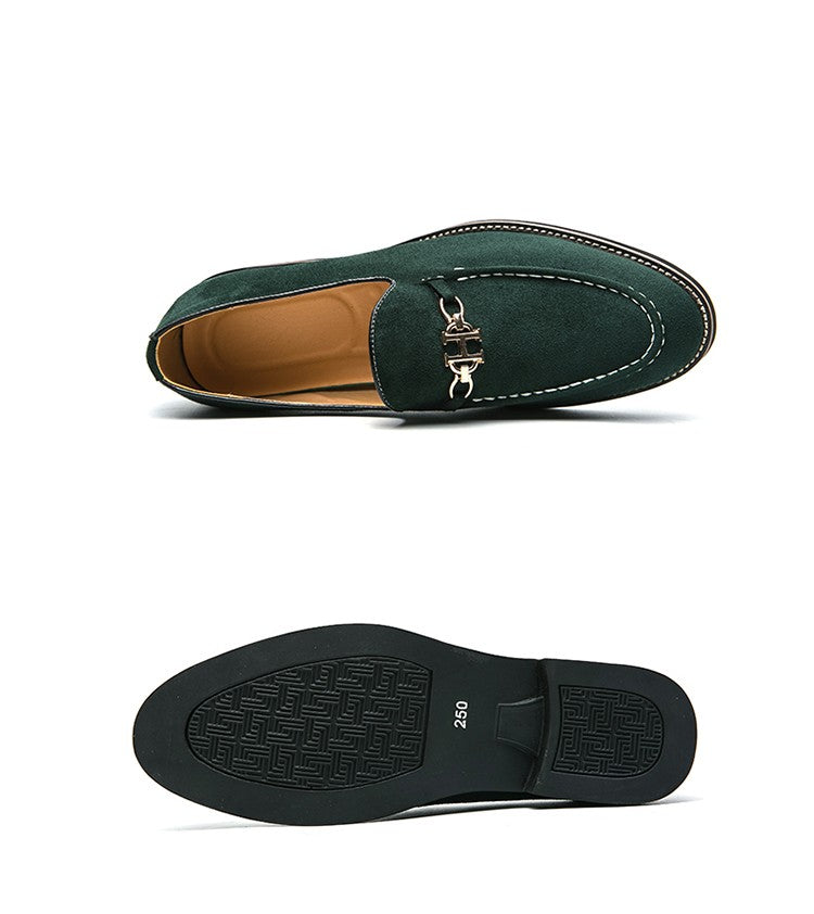 Fashion Brand Men Suede Leather Shoes Comfortable Pointed Social Shoe Male Driving Shoes Luxury Flat Loafers Men zapatos hombre