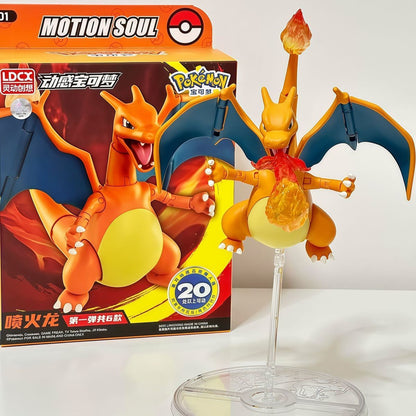 LDCX Mewtwo Charizard Greninja Anime Figure Lucario Infernape Action Figures Movable Model Collection Statue Ornament Toys Gifts