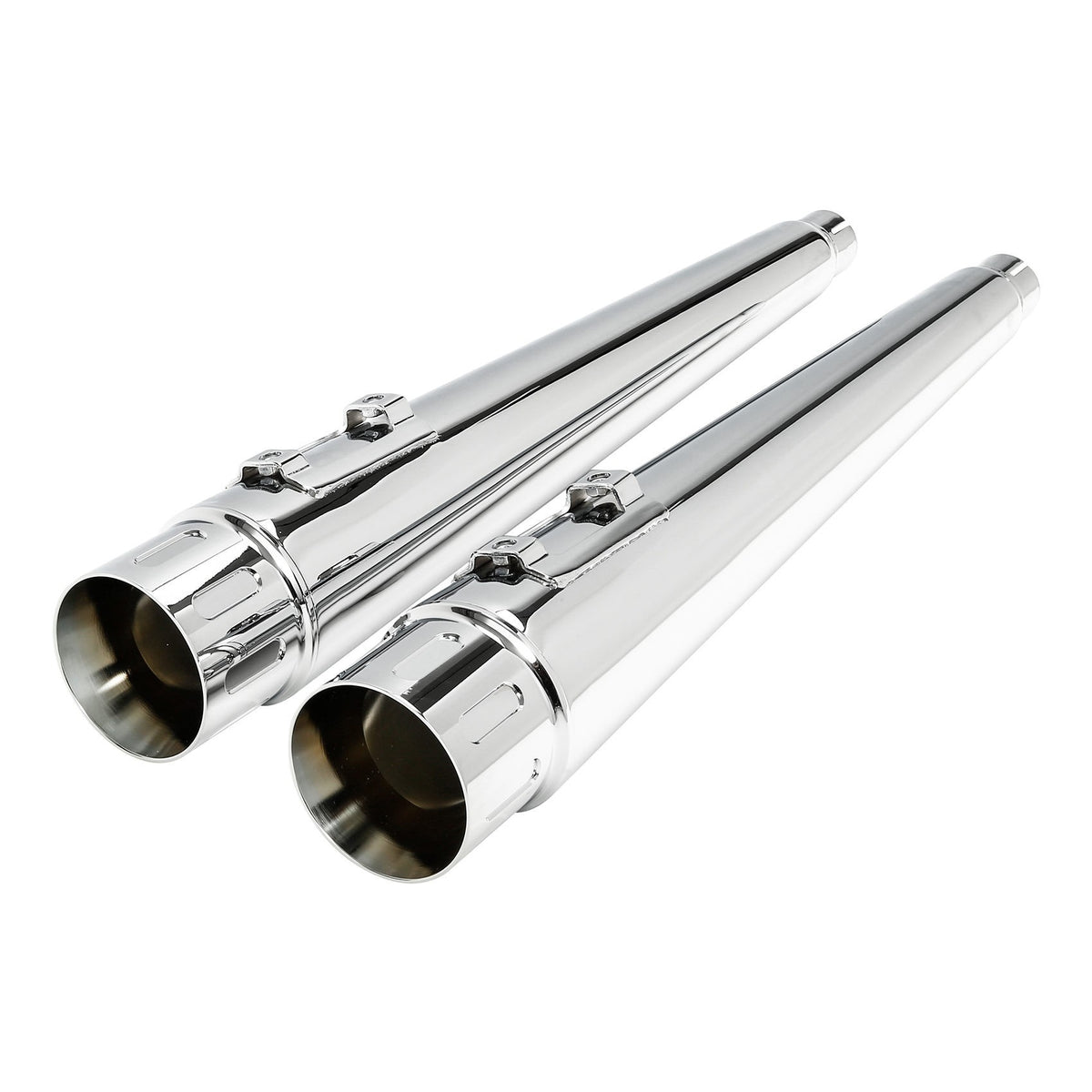 Motorcycle 4" Slip-on Mufflers Exhaust Pipes For Harley Touring Electra Street Glide 1995-2016