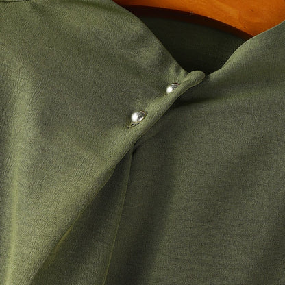 INCERUN Men Sets Solid Color Pleated Shirt & Pants Two Pieces Sets Loose Streetwear 2025 Fashion Men's Casual Suits S-5XL