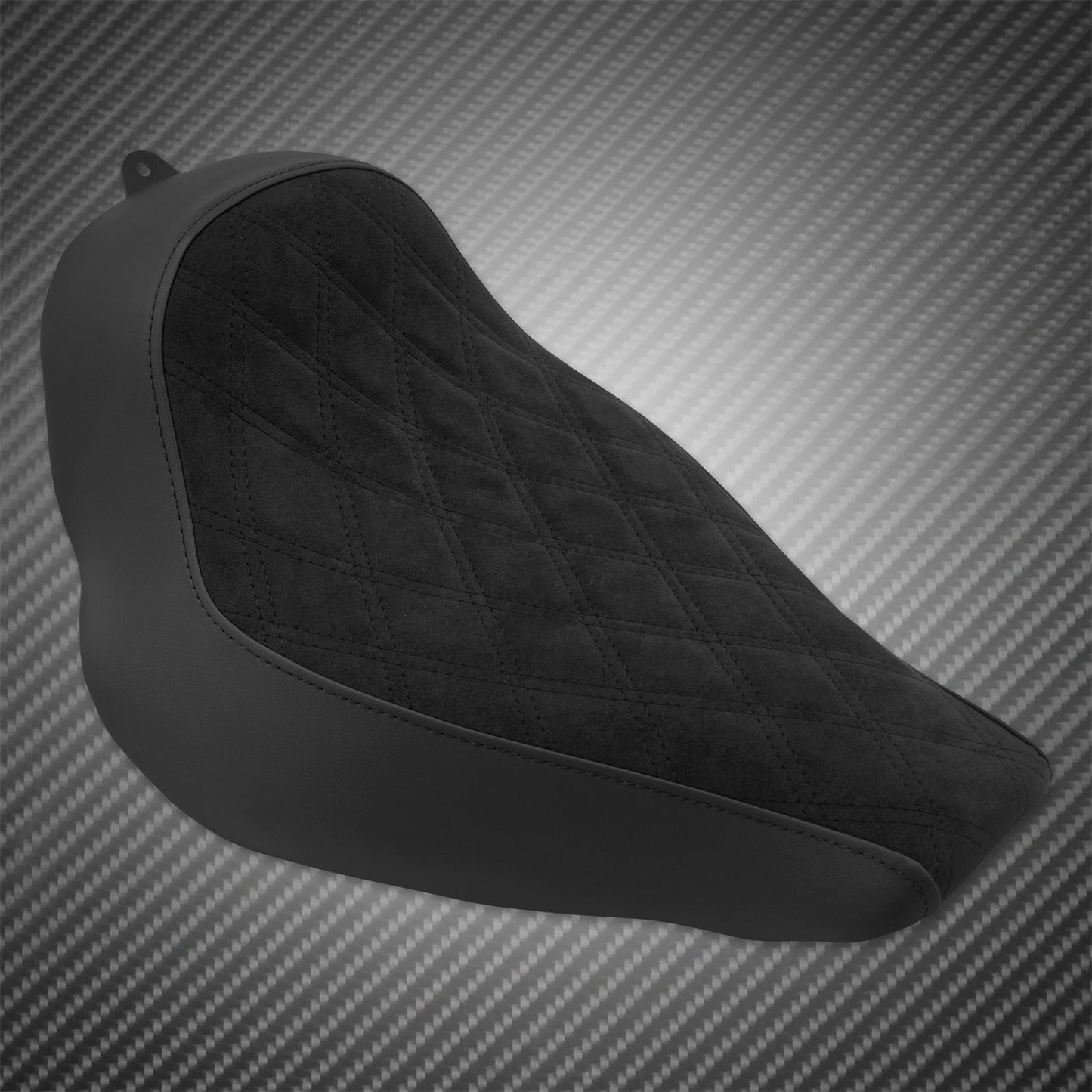 Banco Dianteiro Individual para Motocicleta com Almofada de Diamante Perfil Baixo para Harley Softail Fatboy Breakout FXBRS FXBR FLSTF 2018-2024