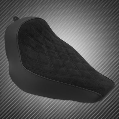 Banco Dianteiro Individual para Motocicleta com Almofada de Diamante Perfil Baixo para Harley Softail Fatboy Breakout FXBRS FXBR FLSTF 2018-2024