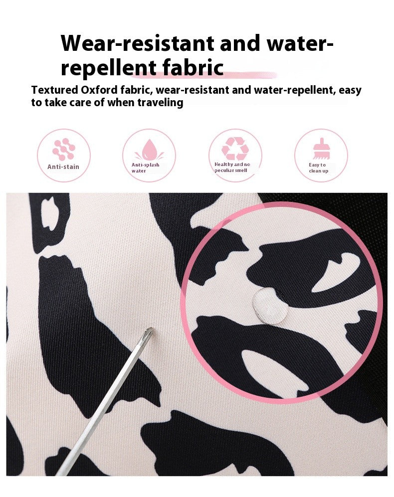 Large Capacity Travel Bag Wet Dry Shoulder Luggage Handbag Leisure Sports Fitness Bag Leopard Print Beach Bags Women's Backpack