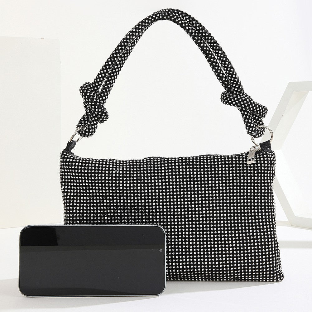 Women Shiny Rhinestone Dinner Bag New Party Wedding Purses 2023 Luxury Full-Diamond Ladies Handbag Designer Sparkly Evening Bags