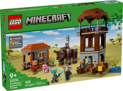LEGO Blocos de Montar Meu Mundo Posto Avançado Predador e Blocos de Montar Clássicos Predador Brinquedos Presentes Infantis