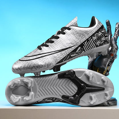 Men Soccer Shoes Adult Kids FG Football Boots Cleats Grass Training Turf Shoes Outdoor Non Slip Futsal Sneakers Unisex