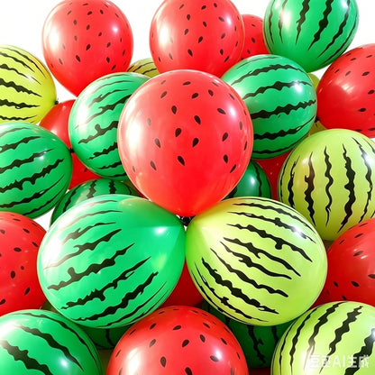 20/50pcs Strawberry Balloons Watermelon Fruit Birthday Party Summer Beach Hawaiian Party Decoration Chlidren Kid Birthday Globos