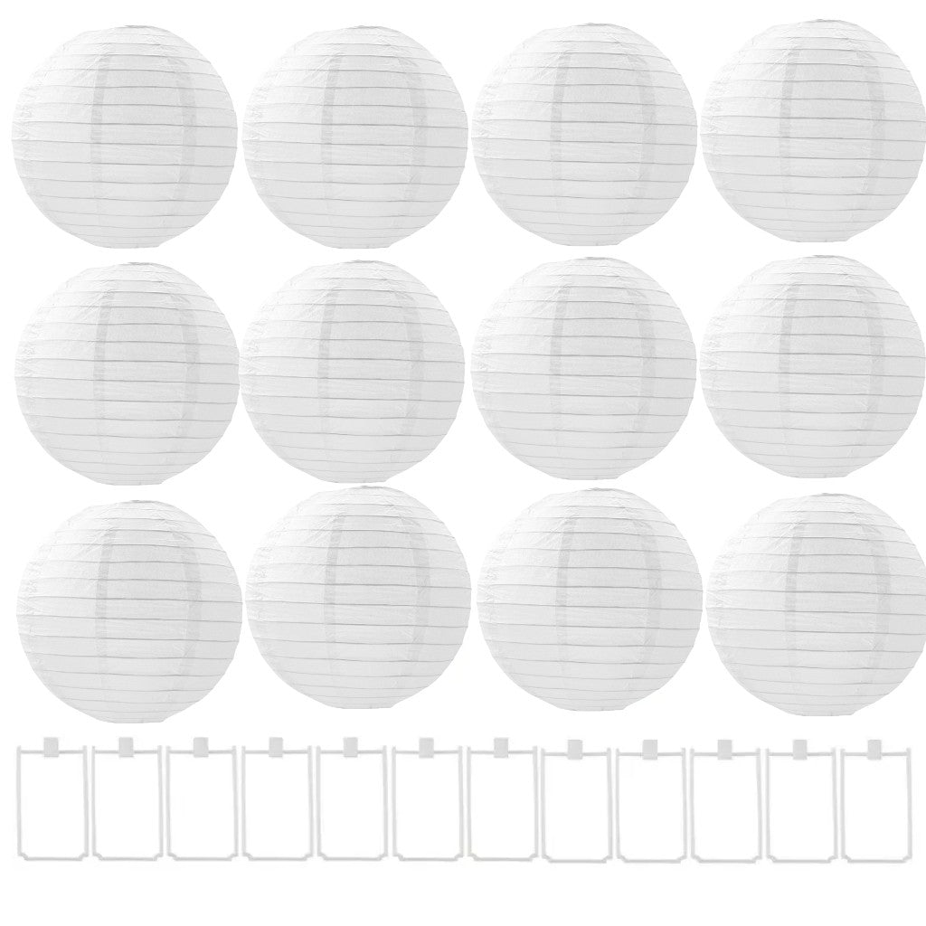 12pcs 10cm/4inch Yellow Paper Lanterns Party Decorations For Summer Hawaii Thanksgiving Halloween Christmas Birthdays Weddings