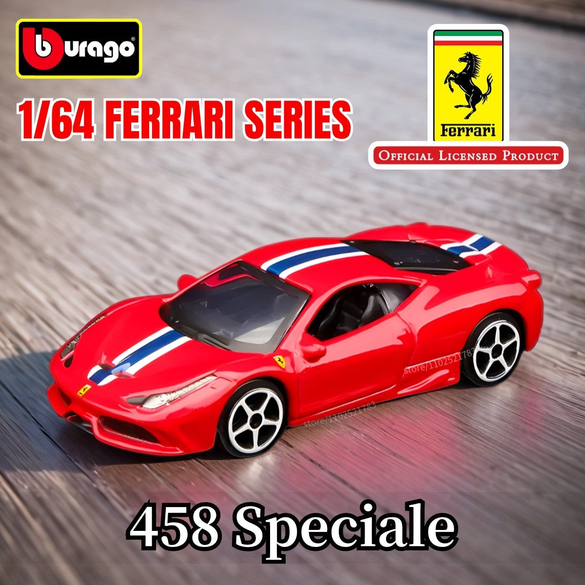 Bburago 1:64 Ferrari Enzo Réplica Carro Modelo Escala F40 F50 458 488 296 Diecast Miniatura de Tráfego Arte Figura Brinquedo Menino Criança