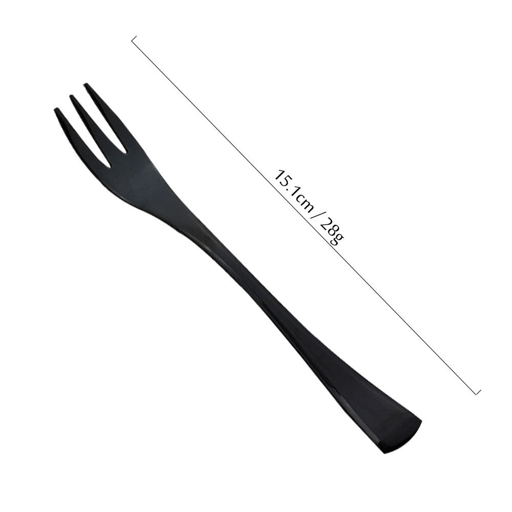 JANKNG Conjunto de Talheres Preto 1 Peça Aço Inoxidável 18/10 Ocidental Talheres de Mesa Garfo Faca de Bife Manteiga Jantar