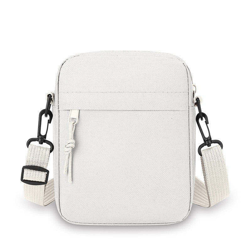 Simple Solid-Color Men's Mini Crossbody Bag - Lightweight and Stylish Ideal for Casual Use and Carrying Phones