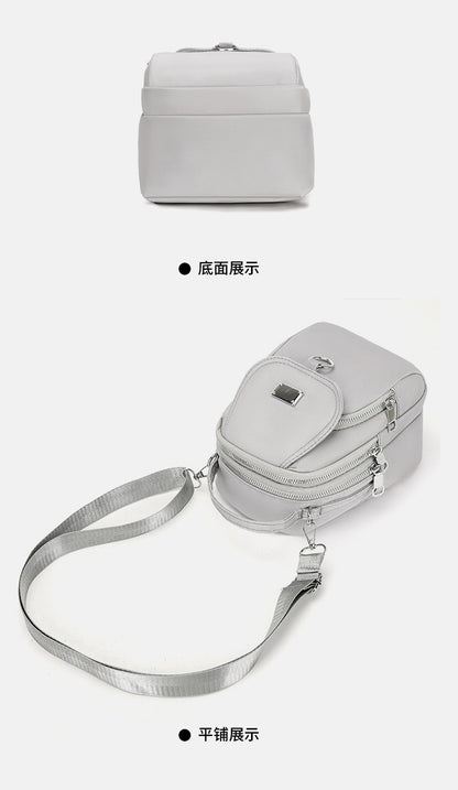 Small Canvas Women's Crossbody Bag Fashionable High-End Shoulder Handbag Large Capacity Space for Stylish Storage