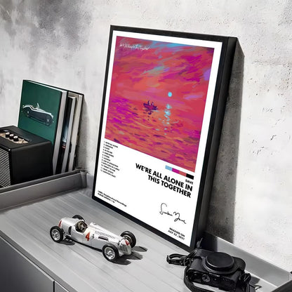 Rap D_Dave Album Painting Calligraphy Linen Canvas Poster Wall Prints for Living Room Bedroom Office Home Decoration