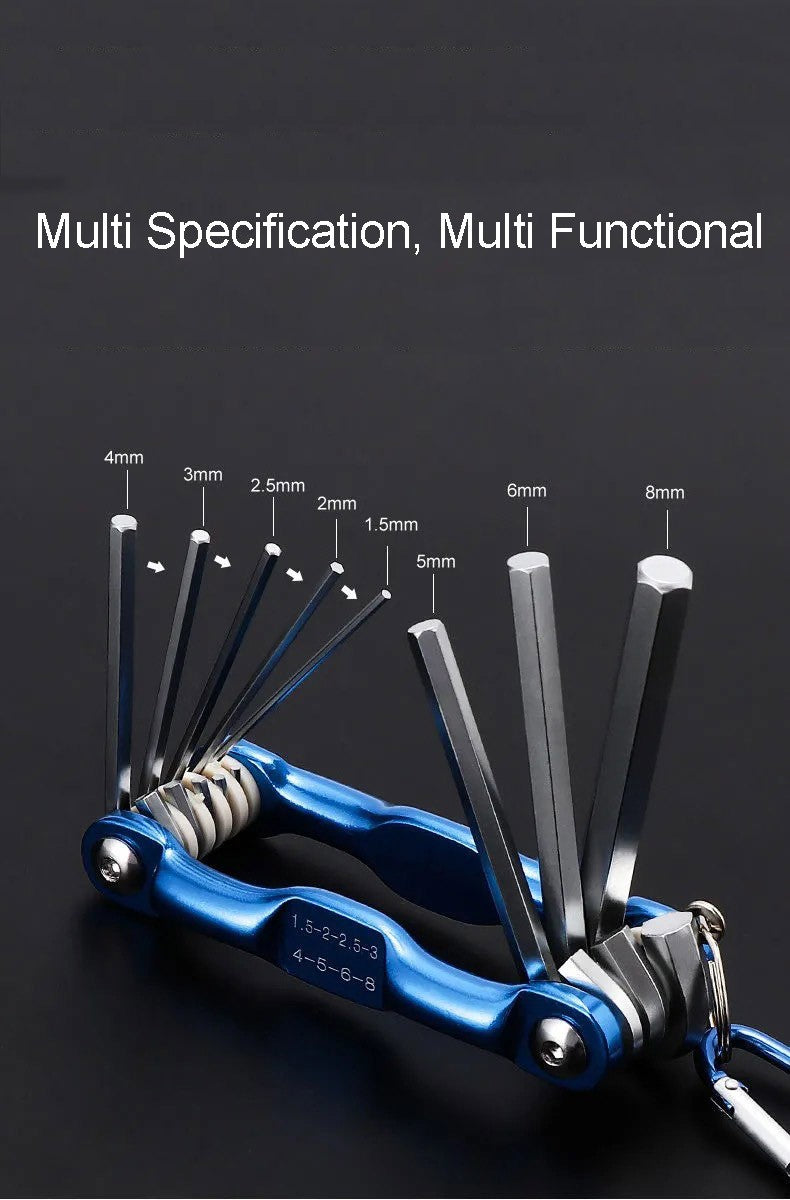 Conjunto de Chaves Allen Dobráveis Portáteis de Metal Sistema Métrico Torx Chave Hexagonal Chave de Fenda Chave Hexagonal Ferramenta Manual de Alta Qualidade