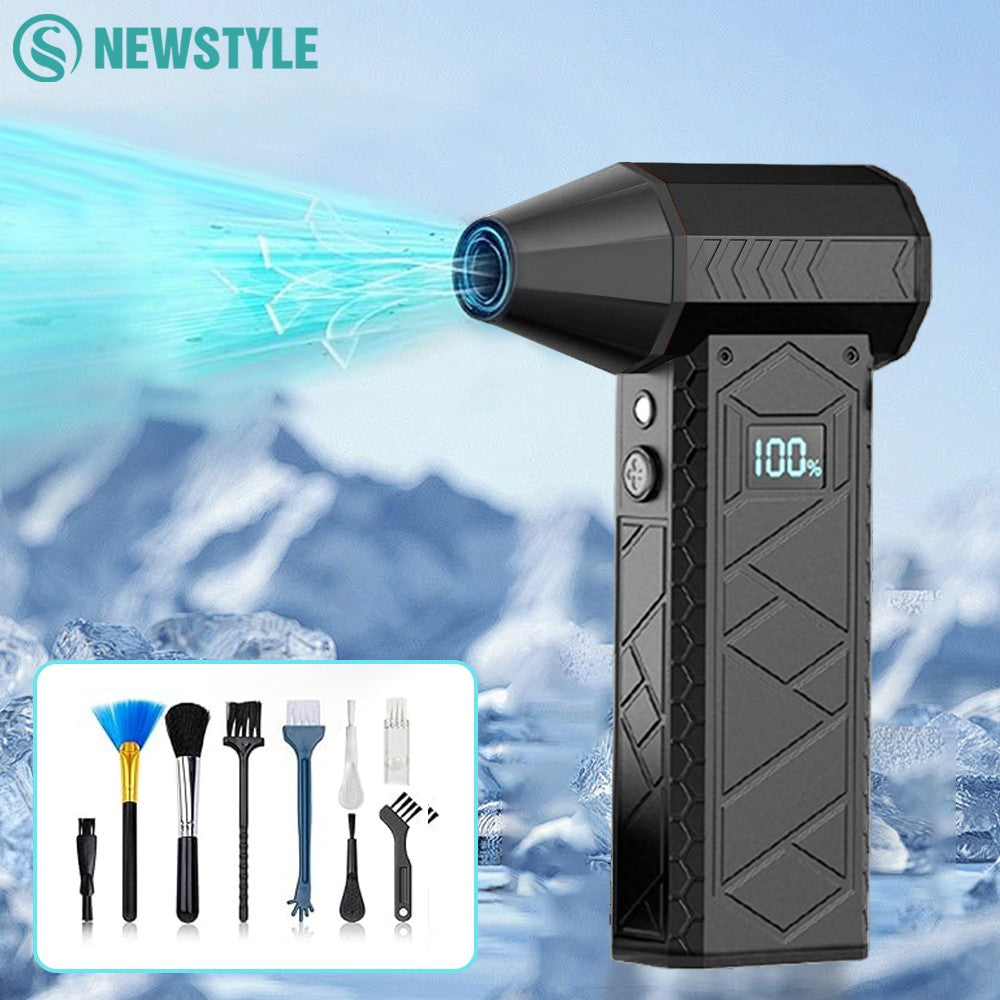 Portable 280000PRM High-speed Turbo Fan Violent with Workinglights 10000mAh Rechargeable Electric Air Duste Home Violent Blower