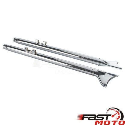 Motorcycle Fishtail Exhaust Muffler For Harley Softail Deluxe EFI FLSTNI Deuce FXSTDI Heritage Classic Engine Exhaust System