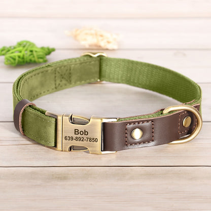 Coleira de cachorro de couro PU personalizada grátis coleira de cachorro gravada coleiras de cachorro ajustáveis fivela de estimação colar de identificação durável para cães pequenos médios grandes Pug