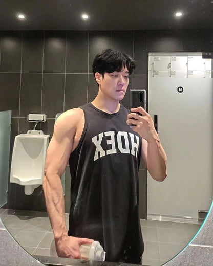 Tank Top Men Singlet Muscle Shirts Gym Basketball Tank Tops Tee Workout Clothes for Men