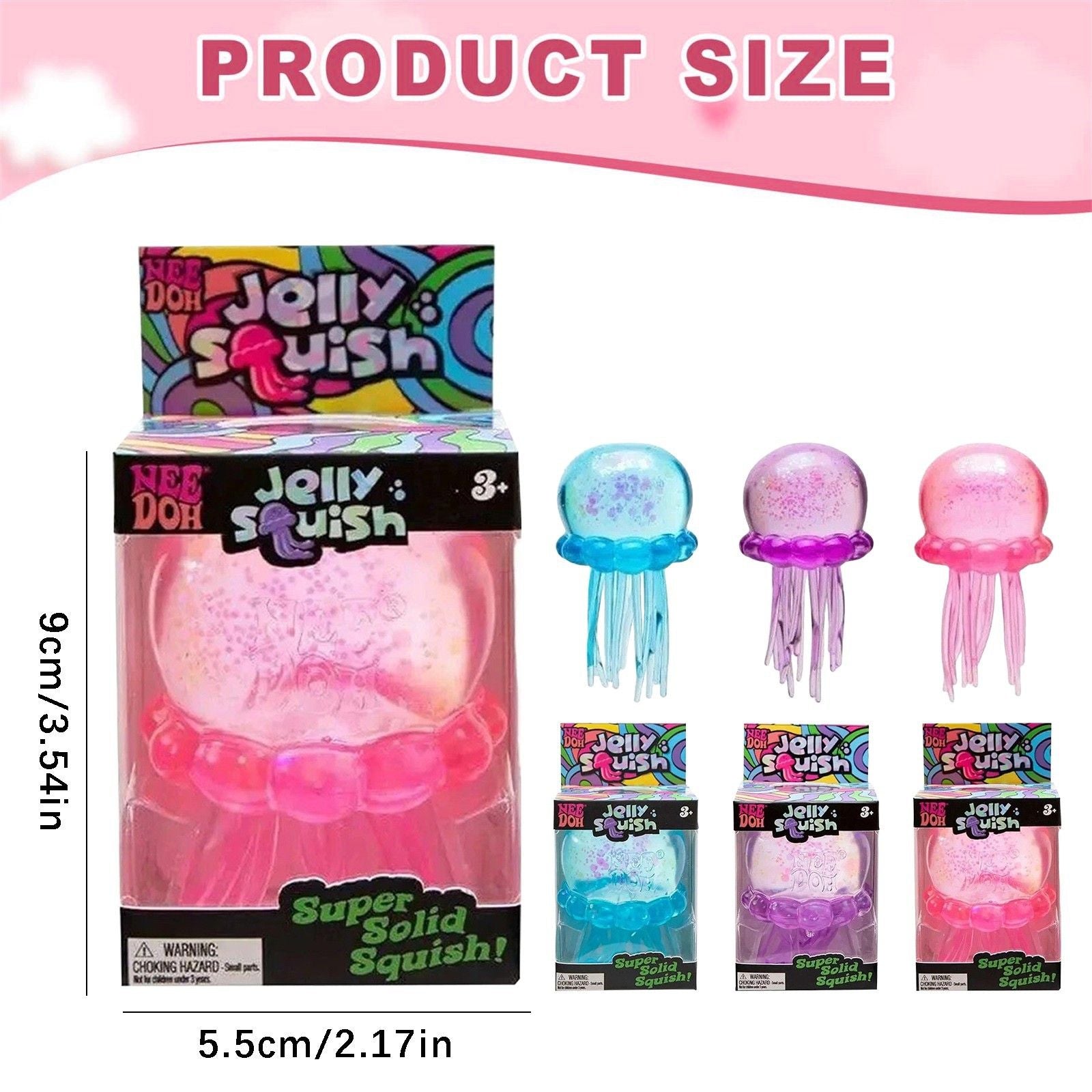 2026 hot Cute Nee Doh Jelly Hops Octopus Fidget Toy, Waterproof Water Play Sensory Toy, Great Gift for Boys and Girls