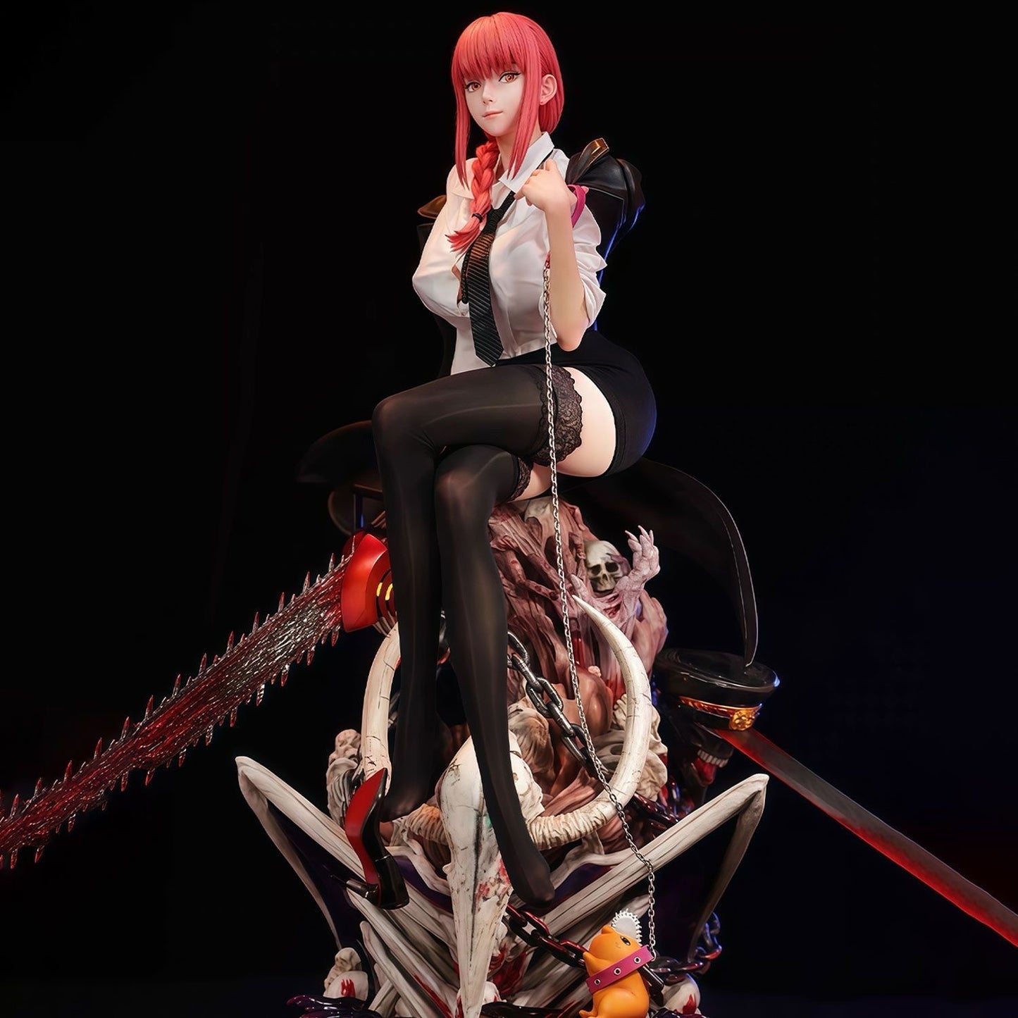 Em estoque, figura de anime Chainsaw Man HHS 46cm Makima, figuras de ação PVC, estátua de mesa, enfeite colecionável, modelo de brinquedo, presentes