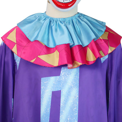 Game Killer Klowns From Outer Space Cosplay Costume Adult Unisex Jumpsuit Full Set Accessories Uniform Halloween Carnival Suits