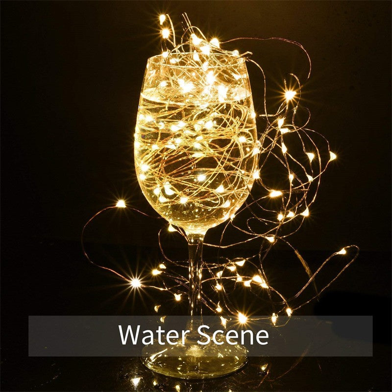 7m/12m/22m/32m LED Solar Light Outdoor Garden Fairy String Light Led Twinkle Waterproof Lamp for Christmas Patio Tree Party