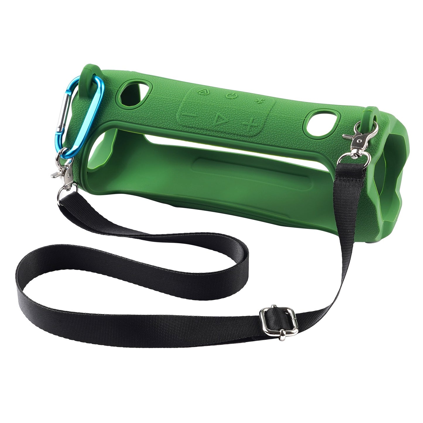 Portable Bluetooth Speaker Carry Silicone Case,Soft Protective Sleeve Cover with Shoulder Strap for JBL Charge 6 Speaker