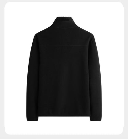 Plus Size Women's Autumn Winter Thickened Double-sided Fleece Hooded Jacket Zipper Long Sleeve Warm Outerwear Casual Style Sh...