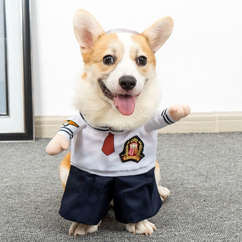 Roupas Engraçadas para Gatos e Cães, Roupa de Cosplay para Pets, Macacão, Fantasia de Halloween, Vestido para Cães Chihuahua, Bulldog Francês, Roupinhas para Cães