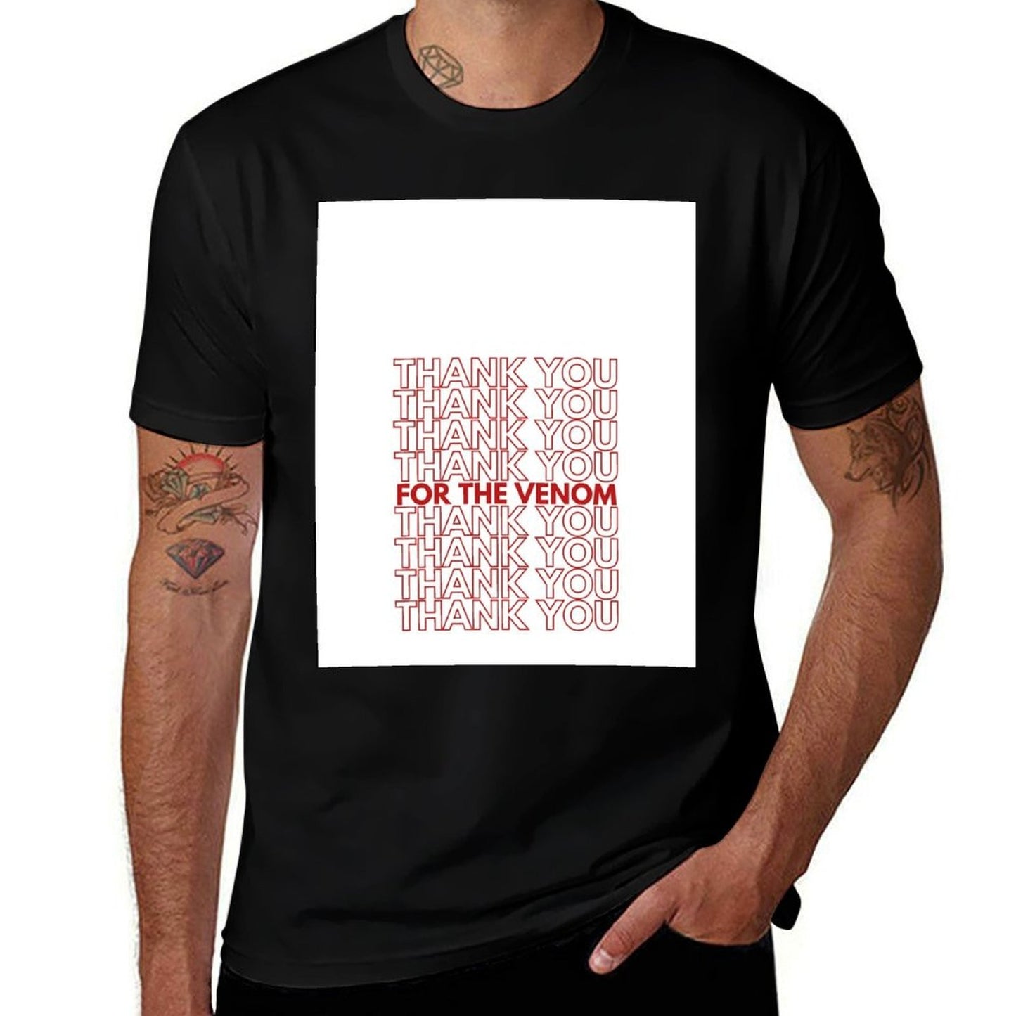 Thank You (For the Venom) T-Shirt t shirt man plain man graphic t shirt