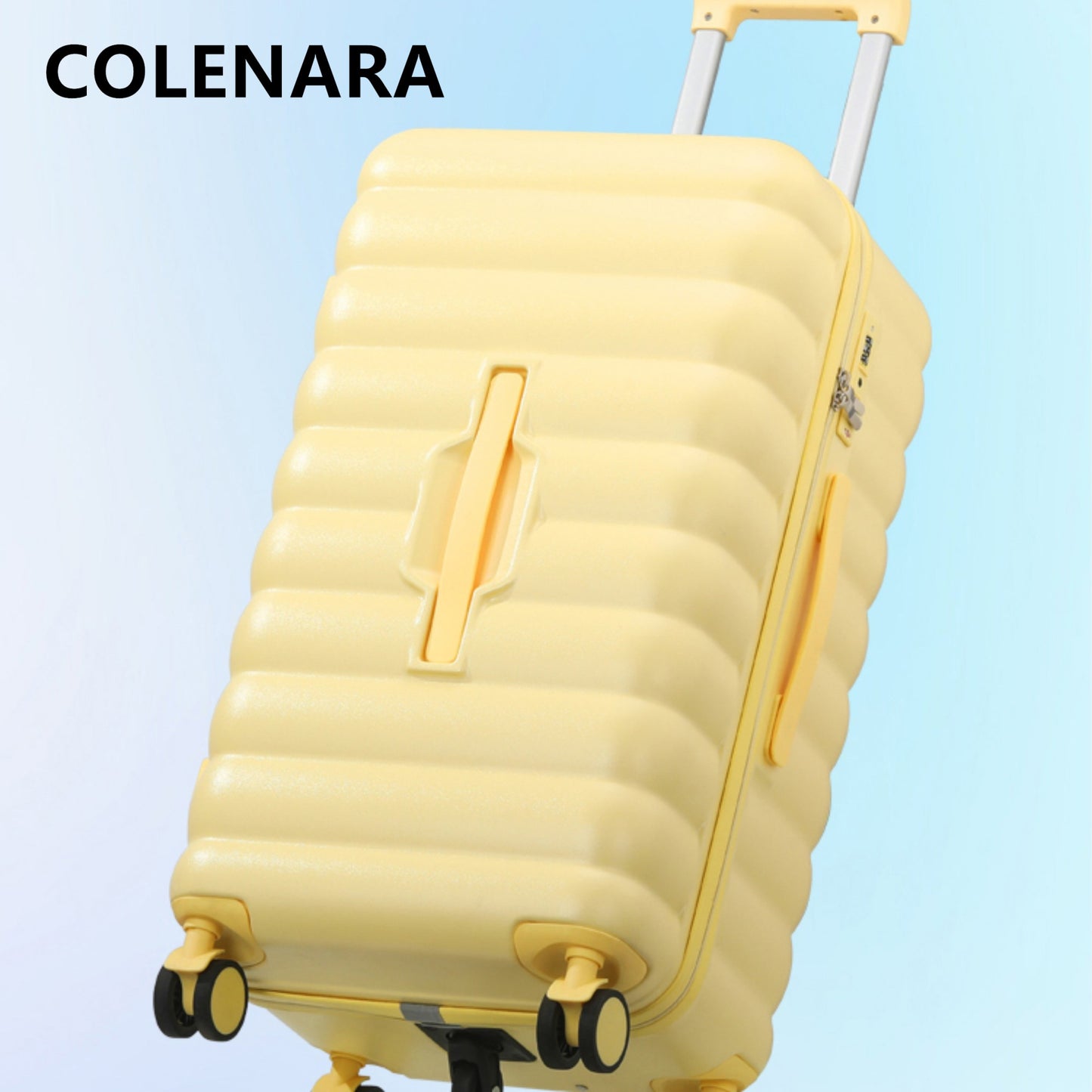 COLENARA Rolling Suitcase Large Capacity Trolley Case 20 Inches Boarding Box 22"24"26"28" ABS+PC Password Box Travel Luggage