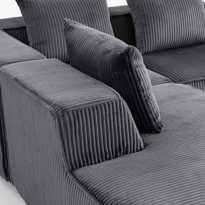 Sectional boneless Couch with L-Shape Chaise,Modern Modular sleeper Sofa with Deep Seat, Upholstered Couches for Room