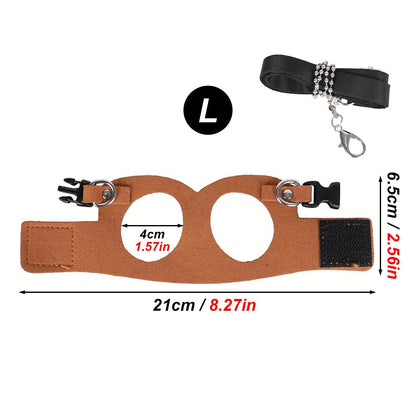 1 Set Pet Squirrel Harness with Leash Adjustable & Breathable Harness Leash Set for Small Animals Outdoor Training Walking