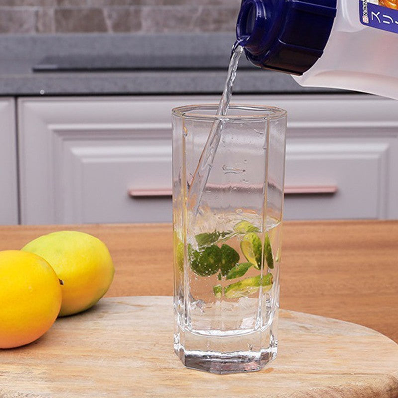 Utensílios de Cozinha para Bar e Jantar em Casa - Conjunto de 2 Copos Altos Transparentes de Cristal para Água, Suco e Bebidas