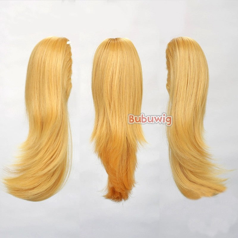 Bubuwig Cabelo Sintético 22 Cores 30cm Curto Liso Rabo de Cavalo Único Moda Anime Preto Vermelho Azul Perucas Cosplay Resistente ao Calor