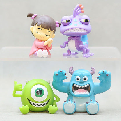 Bonecos de Anime Versão Q Toy Story Woody Alien Universidade Monstros James P. Sullivan Modelo Brinquedos Presente de Natal para Crianças