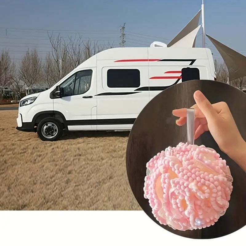 Large Soft Shower Ball Non Loose Shower Flower Ball Cute Rubbing Bath Foaming Bath Towel for Shower Flowers Bathroom Accessories