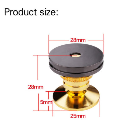 Ponta de Apoio para Caixa de Som M28*26 Base de Cobre Puro Tripé de Alumínio Subwoofer Amplificador Pad para Amplificador CD DVD Player Pés