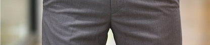 Male Suit Trousers Business Straight Social Tailoring White Clothing Dress Men's Summer Pants Premium Up Slacks Elegant