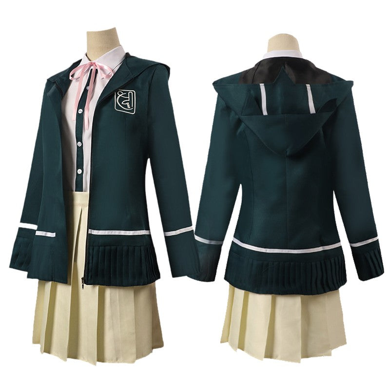 Uniforme de lycéens Anime recruté anronpa Nanami ChiaKi Cosplay Costume, veste à manches longues, jupe courte, jupe Loli