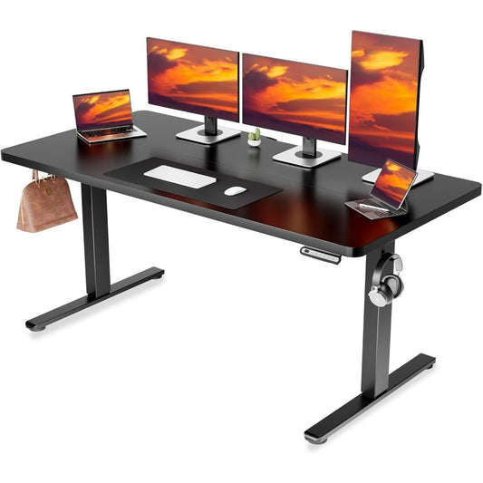 Electric Standing Desk, 55 x 24 Inches Sit Stand up Desk with Memory Preset Controller, Height Adjustable Ergonomic Home Office