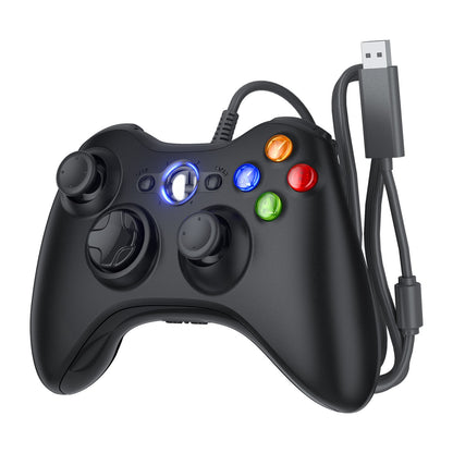 For Xbox 360 Slim/Lite/E/PC Controller,Wireless/Wired Game Remote Control 6-axis Gryo Dual Vibration Precision Joystick Gamepads
