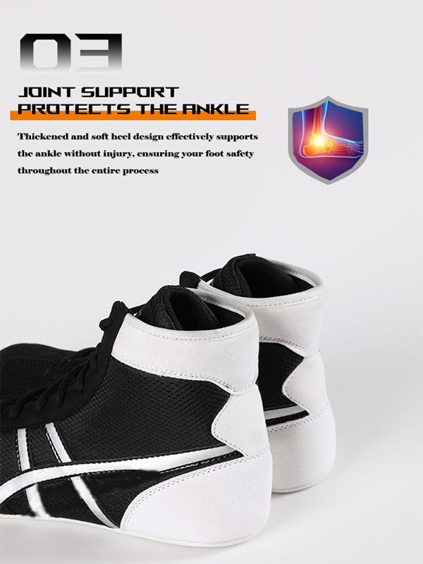 Weightlifting shoes boxing shoes breathable wear-resistant non-slip wrestling shoes fighting sports shoes gym training shoes