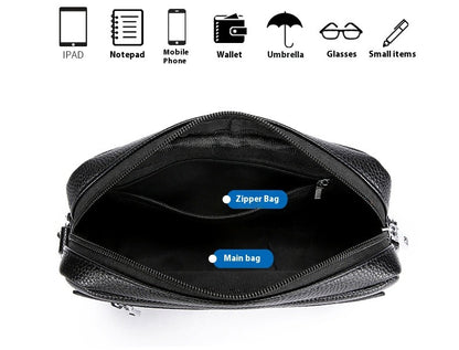 New Style Hand-Held Men's Bag - Trendy Large-Capacity Waterproof Shoulder Bag Casual And Versatile Cross-Body Bag